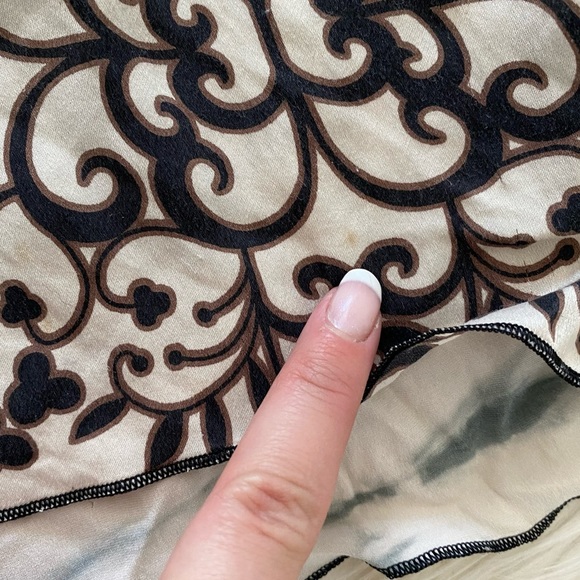 Hale Bob Black Crystal Beaded Embellished Sleeveless Silk Tunic Top Dress - Picture 12 of 12